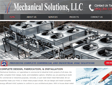 Tablet Screenshot of mechanical-solutionsllc.com